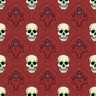 Papel De Parede Adesivo Caveira 425631 0,58x3,00m