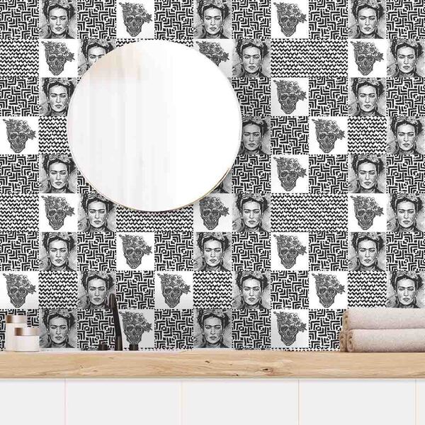 Papel De Parede Adesivo Caveira Mexicana 19200 0,58x3,00m