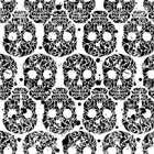 Papel De Parede Adesivo Caveira Preto 113375542 0,58x3,00m