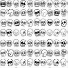 Papel De Parede Adesivo Caveiras 235924951