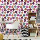 Papel De Parede Adesivo Caveiras 290699375