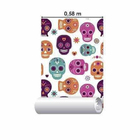 Papel De Parede Adesivo Caveiras 290699375