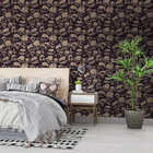 Papel De Parede Adesivo Caveiras Vintage Fundo Preto 10mx50cm