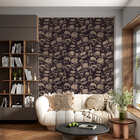 Papel De Parede Adesivo Caveiras Vintage Fundo Preto 9mx50cm