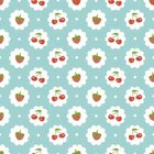 Papel De Parede Adesivo Cereja Morango 387276340