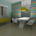 Papel De Parede Adesivo Chevron Colorido 1519