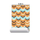 Papel De Parede Adesivo Chevron Colorido N06124