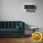 Papel De Parede Adesivo Chevron Listras Cinza Sala Lavável