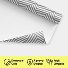 Papel De Parede Adesivo Chevron Listras Cinza Sala Lavável