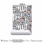Papel De Parede Adesivo Cidade 518513743
