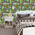 Papel De Parede Adesivo Cidade E Pista De Carrinhos 9m