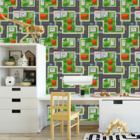 Papel De Parede Adesivo Cidade E Pista De Carrinhos 9m