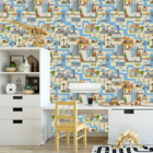 Papel De Parede Adesivo Cidade Metrópole Decor Infantil 9m