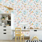 Papel De Parede Adesivo Cidade Pistas Lagos E Animais 6m