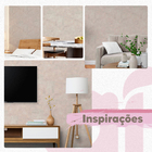 Papel De Parede Adesivo Cimento Queimado Rosê Decor 10m