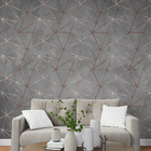 Papel De Parede Adesivo Cimento Queimado Zara Rose Lavavel