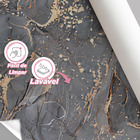 Papel De Parede Adesivo Cinza Gold Marmorizado Cozinha  12m