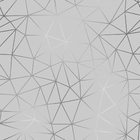 Papel De Parede Adesivo Cinza Prateado Geométrico Sala 18m