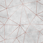 Papel De Parede Adesivo Cinzento Fio Rosé Vinilico Sala 6m