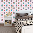 Papel De Parede Adesivo Cobra Com Fundo Rosa De Estrela 9m