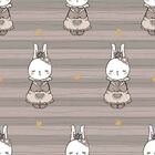 Papel De Parede Adesivo Coelhinhas N09022