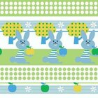 Papel De Parede Adesivo Coelho Azul 1361