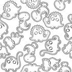 Papel De Parede Adesivo Colorir Dinossauro 7233055 0,58x3,0m