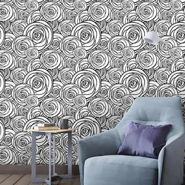 Papel De Parede Adesivo Colorir Rosas 141959077