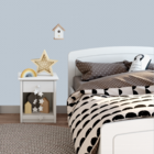 Papel De Parede Adesivo Com Bolinha Fundo Azul 6m