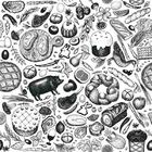 Papel De Parede Adesivo Comidas Diversas N03110