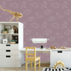 Papel De Parede Adesivo Constelação Dinossauro Fendi 3m