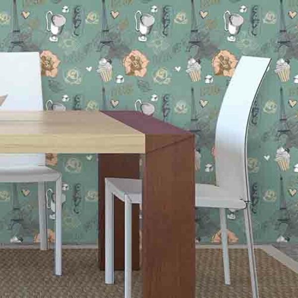 Papel De Parede Adesivo Coração 212794573