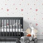 Papel De Parede Adesivo Coração  Bolinha N05079