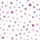 Papel De Parede Adesivo Coração Roxo 210173