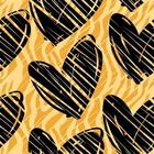 Papel De Parede Adesivo Corações N012005 Rolo 0,58x3m