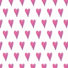 Papel De Parede Adesivo Corações Rosa Aquarelado 12m