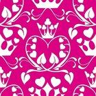 Papel De Parede Adesivo Coroa E Coração 883664594