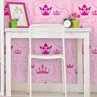 Papel De Parede Adesivo Coroa Rosa 483664594