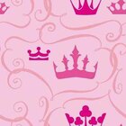 Papel De Parede Adesivo Coroa Rosa 483664594