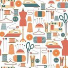 Papel De Parede Adesivo Costura 161693357