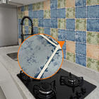 Papel De Parede Adesivo Cozinha Alta Temperatura Azulejo Quad