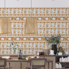 Papel De Parede Adesivo Cozinha Flores Laranja - 3,0m