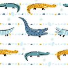Papel De Parede Adesivo Crocodilos N09125