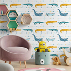 Papel De Parede Adesivo Crocodilos N09125