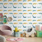 Papel De Parede Adesivo Crocodilos N09125