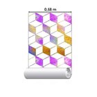 Papel De Parede Adesivo Cubos Psicodélicos N06271