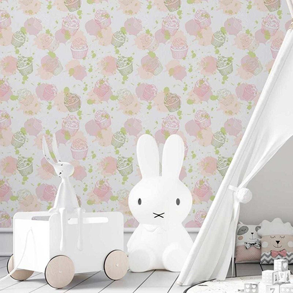 Papel De Parede Adesivo Cupcake N03102 0,48x2,5m