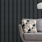 Papel De Parede Adesivo Decorativo Ripado Escuro Quarto Sala