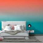 Papel De Parede Adesivo Degradê Laranja N014064