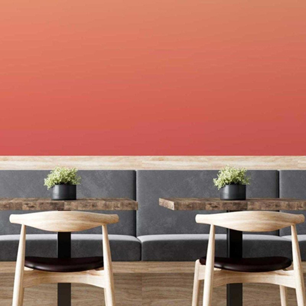 Papel De Parede Adesivo Degradê Laranja N05146